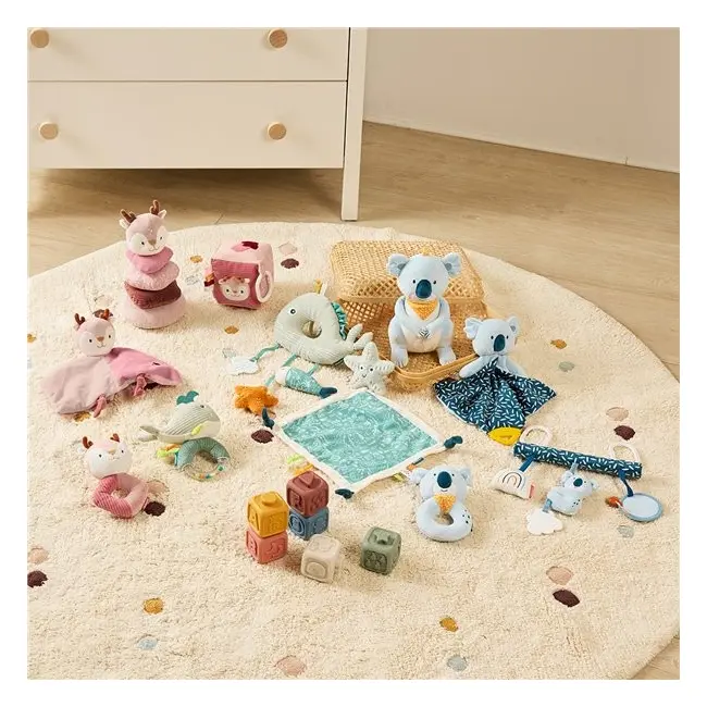 Paturica moale de atasament pentru bebe ocean, de la 0 luni - okeml97361