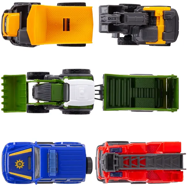 Set Dickie Toys Micro City Team 9 cm cu 5 vehicule HUBS203742016