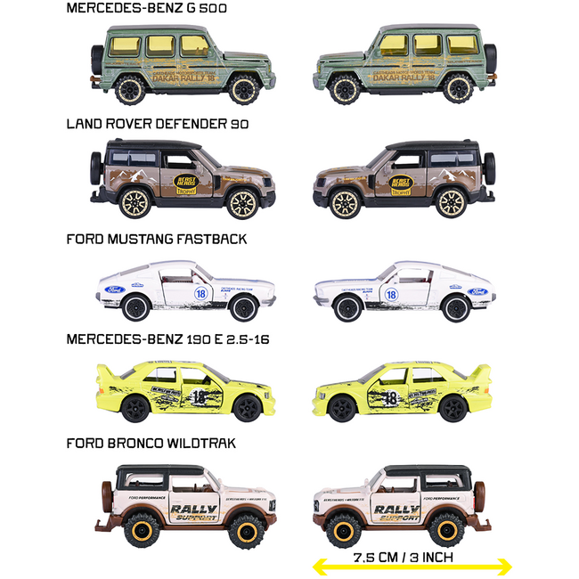 Set Majorette CastHeads cu 5 masinute HUBS8504105002