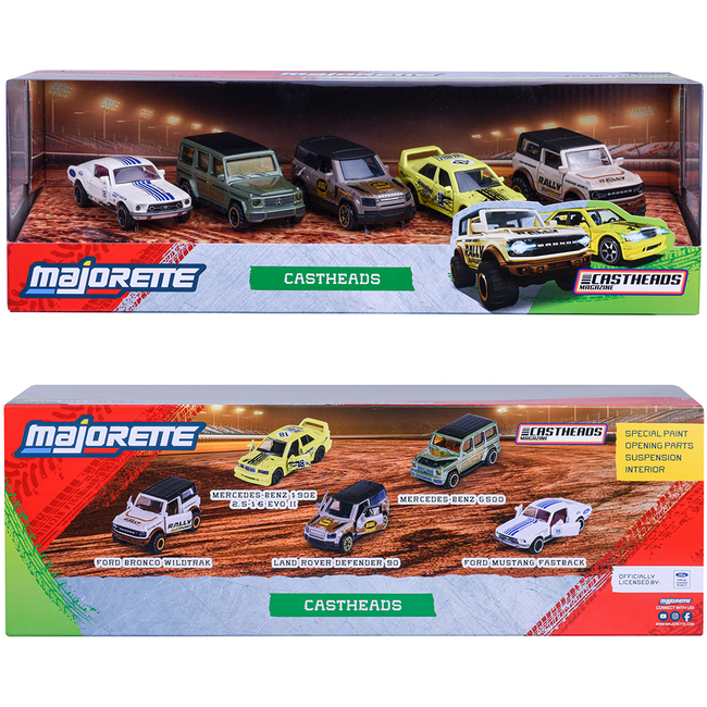 Set Majorette CastHeads cu 5 masinute HUBS8504105002