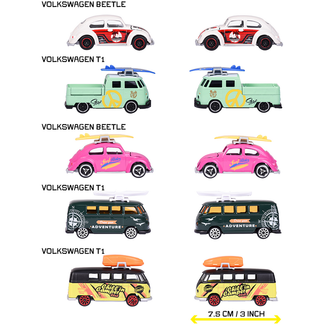 Set Majorette Volkswagen cu 5 masinute HUBS8504105003