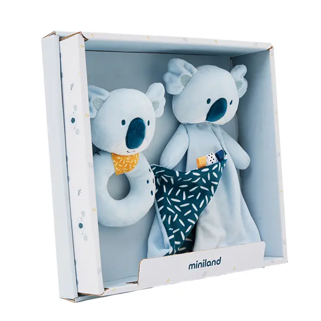 Set cadou bebe - zornaitoare si paturica moale de atasament koala, de la 0 luni - okeml97380