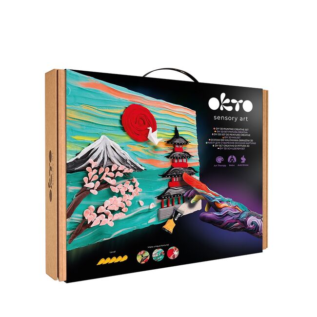 Set pictura 3D cu argila usoara, 30*40cm - Japan KRTOK10042