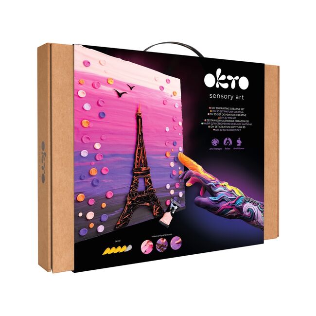Set pictura 3D cu argila usoara, 30*40cm - Paris KRTOK10043