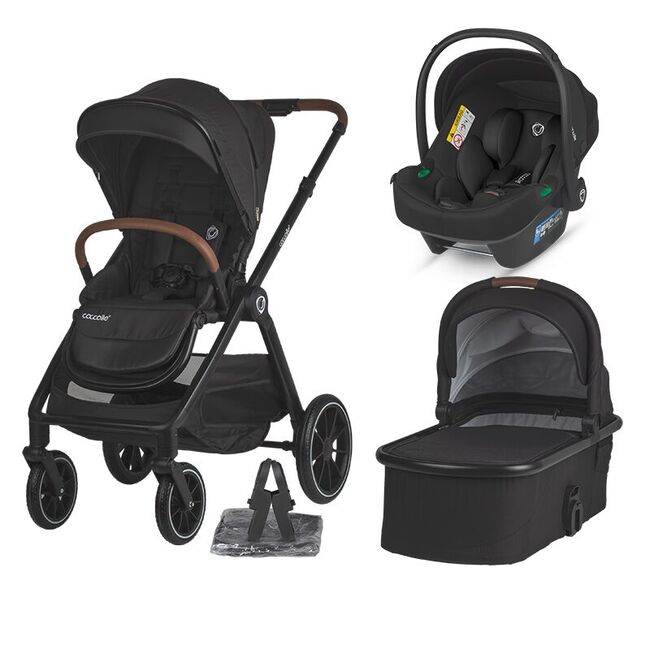 Sistem modular 3in1 coccolle aspen jet black + scoica auto isize coccolle knox black smb324062360325080360