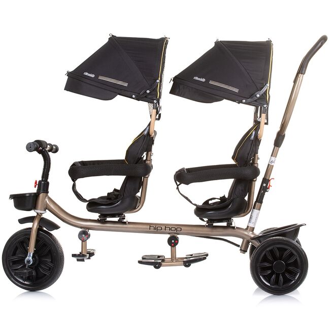 Tricicleta gemeni Chipolino Hip Hop ebony HUBTRKHH0231EB