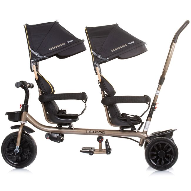 Tricicleta gemeni Chipolino Hip Hop ebony HUBTRKHH0231EB