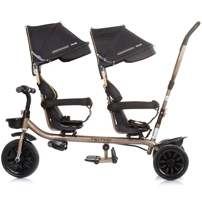 Tricicleta gemeni Chipolino Hip Hop ebony HUBTRKHH0231EB