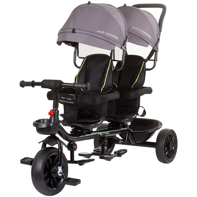 Tricicleta gemeni Chipolino Hip Hop graphite HUBTRKHH0232GT