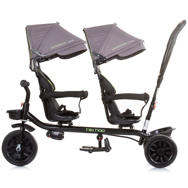 Tricicleta gemeni Chipolino Hip Hop graphite HUBTRKHH0232GT