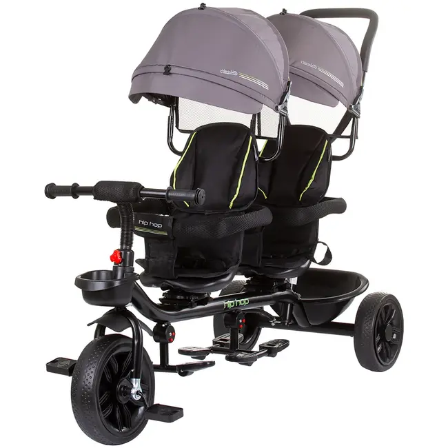 Tricicleta gemeni Chipolino Hip Hop graphite HUBTRKHH0232GT