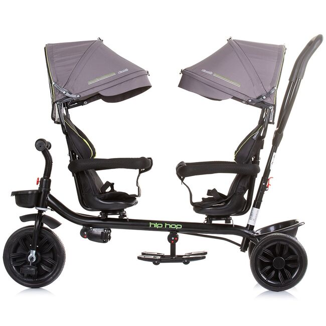 Tricicleta gemeni Chipolino Hip Hop graphite HUBTRKHH0232GT
