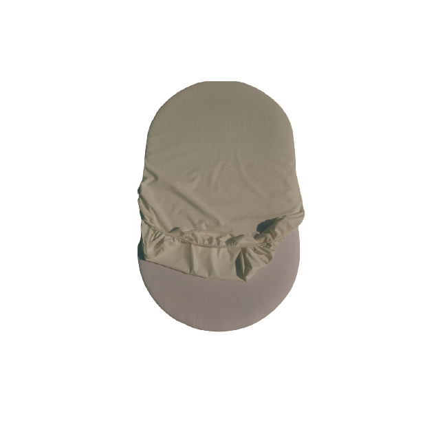 Cearsaf cu elastic din bumbac ranforce pentru saltea ovala de 110x60x10 cm - ASC6427968007096