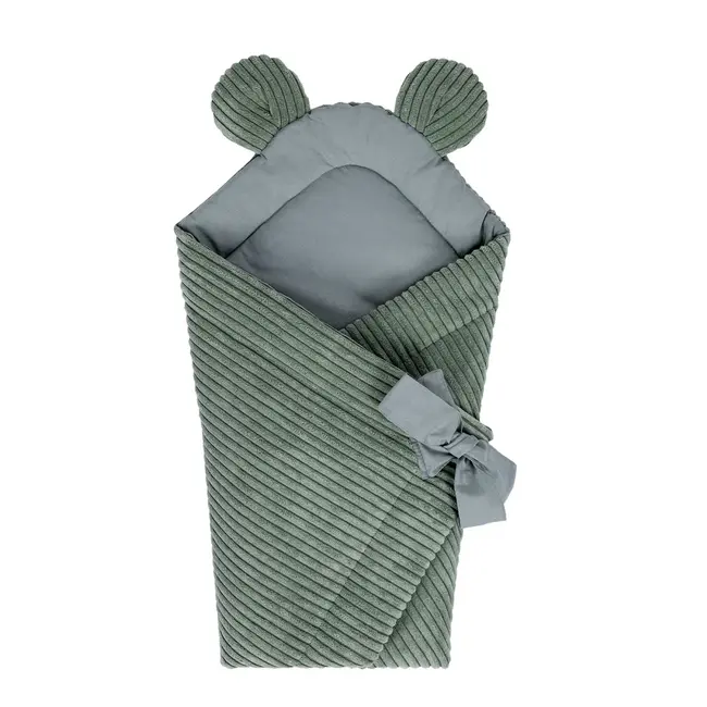 Baby Swaddle For Sleeping And Wrapping Pentru Nou-nascuti Meowbaby   Aesthetic Olive Green ,   Confort Si Siguranta Din Primele Clipe Pjbmar33