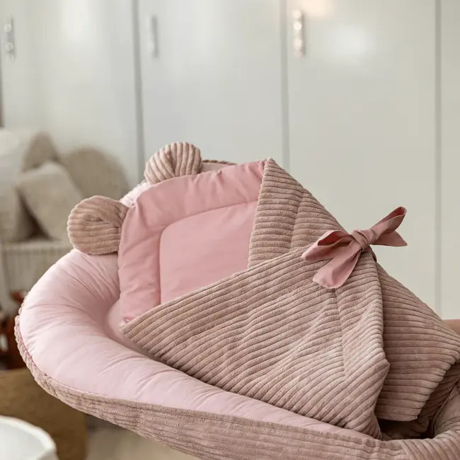 Baby Swaddle For Sleeping And Wrapping Pentru Nou-nascuti Meowbaby   Aesthetic Powder Pink ,   Confort Si Siguranta Din Primele Clipe Pjbmar32
