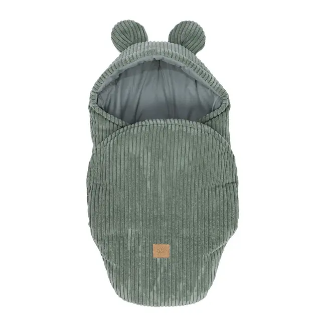 Baby Wrap With Bear Ears - Aesthetic Olive Green ,   Confort Si Siguranta Din Primele Clipe Pjbmaot33ie