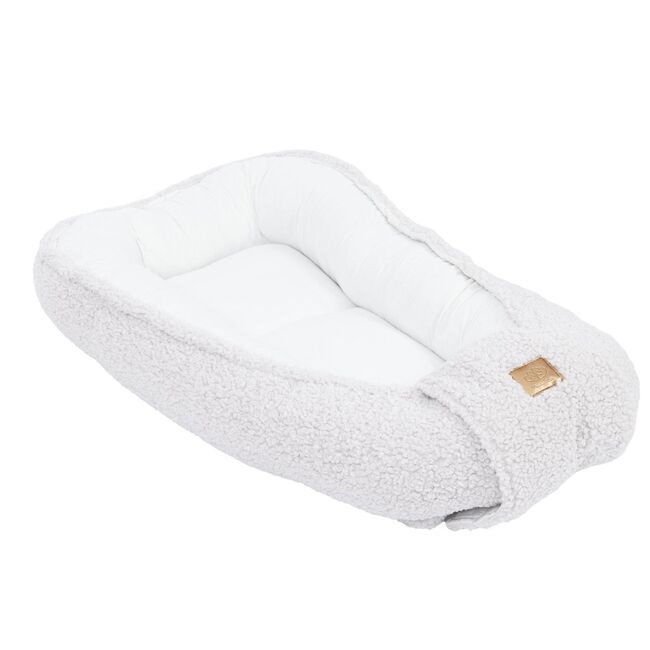 Babynest Pentru Bebelusi Meowbaby   Bearly Off White ,   Spatiu Sigur Pentru Somn Si Joaca - Copie Pjbmbek07