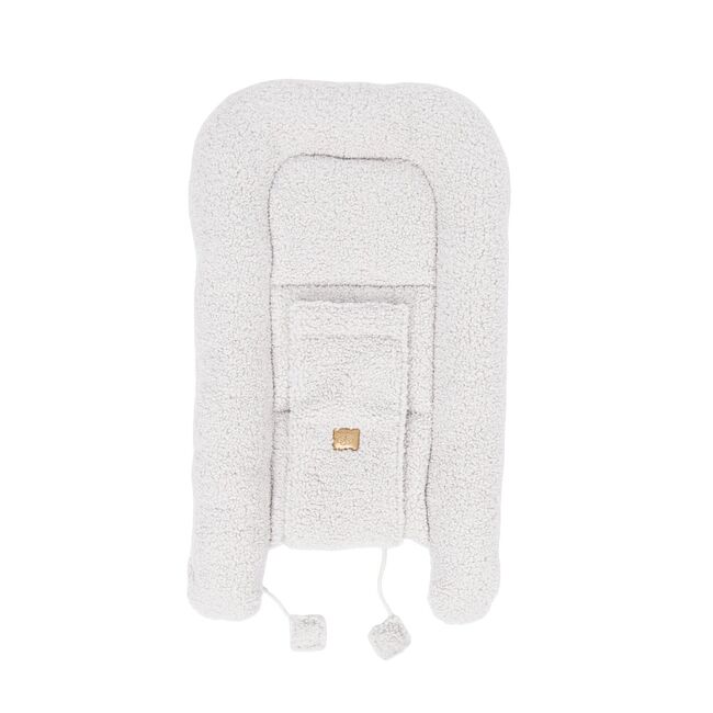 Babynest Pentru Bebelusi Meowbaby   Bearly Off White ,   Spatiu Sigur Pentru Somn Si Joaca - Copie Pjbmbek07