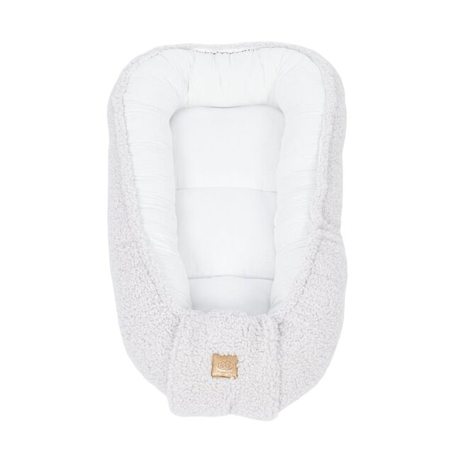 Babynest Pentru Bebelusi Meowbaby   Bearly Off White ,   Spatiu Sigur Pentru Somn Si Joaca - Copie Pjbmbek07