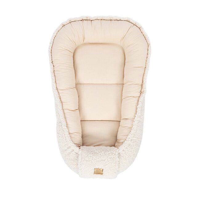 Babynest Pentru Bebelusi Meowbaby   Bearly Off White ,   Spatiu Sigur Pentru Somn Si Joaca - Copie Pjbmbek07
