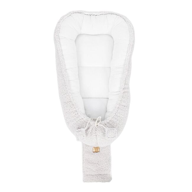 Babynest Pentru Bebelusi Meowbaby   Bearly Off White ,   Spatiu Sigur Pentru Somn Si Joaca - Copie Pjbmbek07