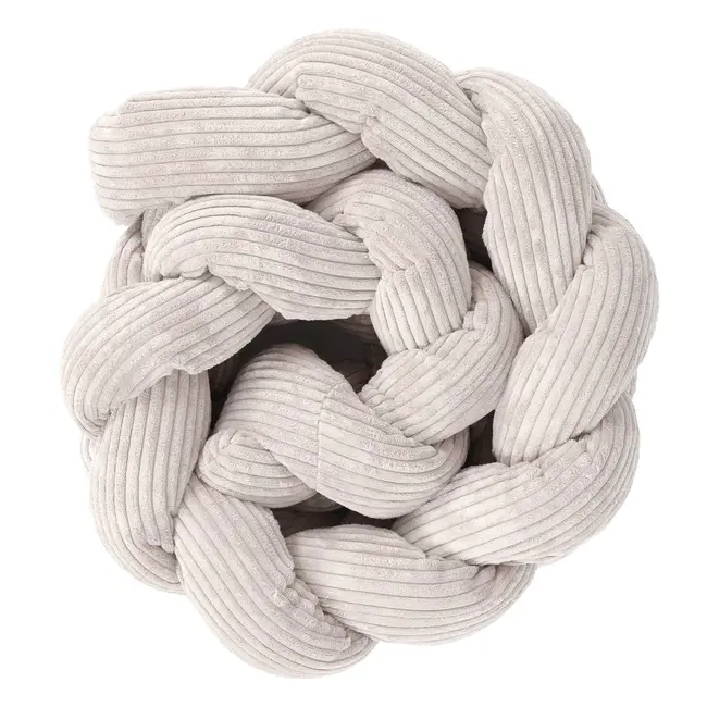 Bumper Impletit Pentru Patut ,   Meowbaby   Aesthetic Ecru, 200 Cm Pjbwkae02