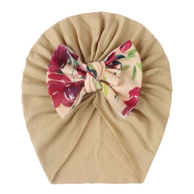 Caciulita tip turban cu fundita inflorata mdx-21029-ct11
