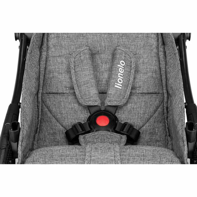 Carucior sport, Lionelo, Julie One, De la nastere, Greutate redusa, Cu accesorii, Cadru din aluminiu, 0-22 kg, Pliere compacta pentru avion, Conform cu standardele europene de securitate EN1888-1 si EN1888-2, Gri BYNLO-JULIE_ONE_STONE_GREY