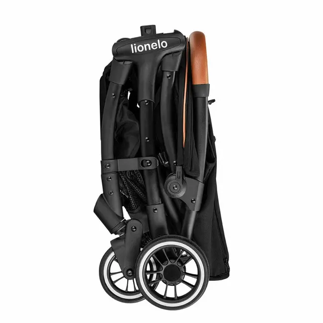 Carucior sport, Lionelo, Julie One, De la nastere, Greutate redusa, Cu accesorii, Cadru din aluminiu, 0-22 kg, Pliere compacta pentru avion, Conform cu standardele europene de securitate EN1888-1 si EN1888-2, Negru BYNLO-JULIE_ONE_BLACK