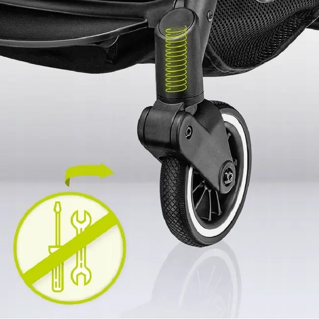 Carucior sport, Lionelo, Julie One, De la nastere, Greutate redusa, Cu accesorii, Cadru din aluminiu, 0-22 kg, Pliere compacta pentru avion, Conform cu standardele europene de securitate EN1888-1 si EN1888-2, Negru BYNLO-JULIE_ONE_BLACK