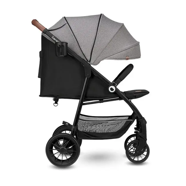 Carucior sport, Lionelo, Zoey, De la nastere, Cu accesorii, Cadru din aluminiu, 0- 15 kg, Conform cu standardul european de securitate EN1888-1, Gri BYNLO-ZOEY_GREY_STONE