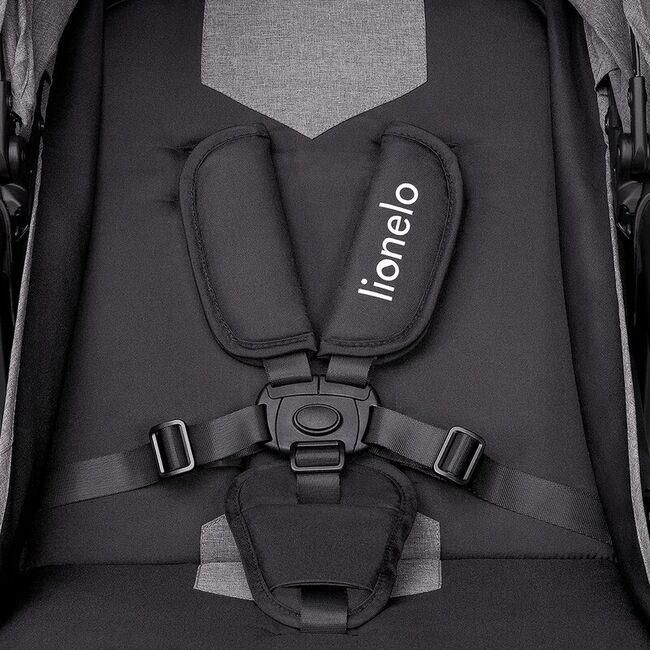 Carucior sport, Lionelo, Zoey, De la nastere, Cu accesorii, Cadru din aluminiu, 0- 15 kg, Conform cu standardul european de securitate EN1888-1, Gri BYNLO-ZOEY_GREY_STONE