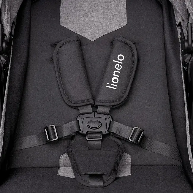 Carucior sport, Lionelo, Zoey, De la nastere, Cu accesorii, Cadru din aluminiu, 0- 15 kg, Conform cu standardul european de securitate EN1888-1, Gri BYNLO-ZOEY_GREY_STONE