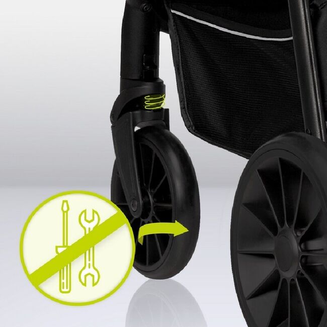 Carucior sport, Lionelo, Zoey, De la nastere, Cu accesorii, Cadru din aluminiu, 0- 15 kg, Conform cu standardul european de securitate EN1888-1, Gri BYNLO-ZOEY_GREY_STONE