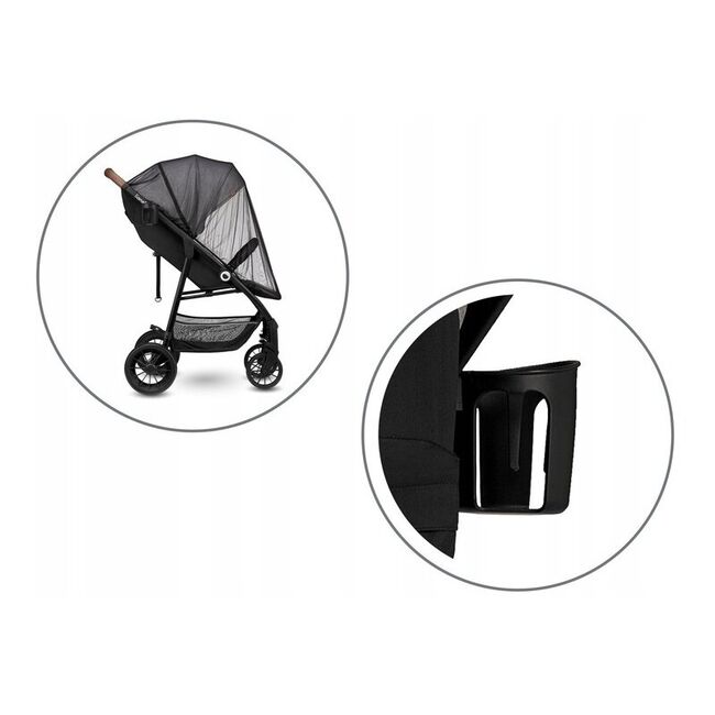 Carucior sport, Lionelo, Zoey, De la nastere, Cu accesorii, Cadru din aluminiu, 0- 15 kg, Conform cu standardul european de securitate EN1888-1, Gri BYNLO-ZOEY_GREY_STONE