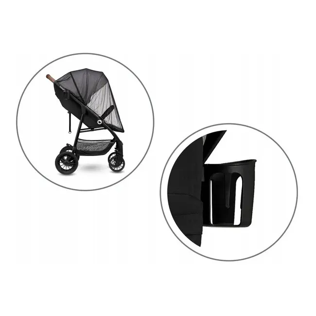 Carucior sport, Lionelo, Zoey, De la nastere, Cu accesorii, Cadru din aluminiu, 0- 15 kg, Conform cu standardul european de securitate EN1888-1, Gri BYNLO-ZOEY_GREY_STONE