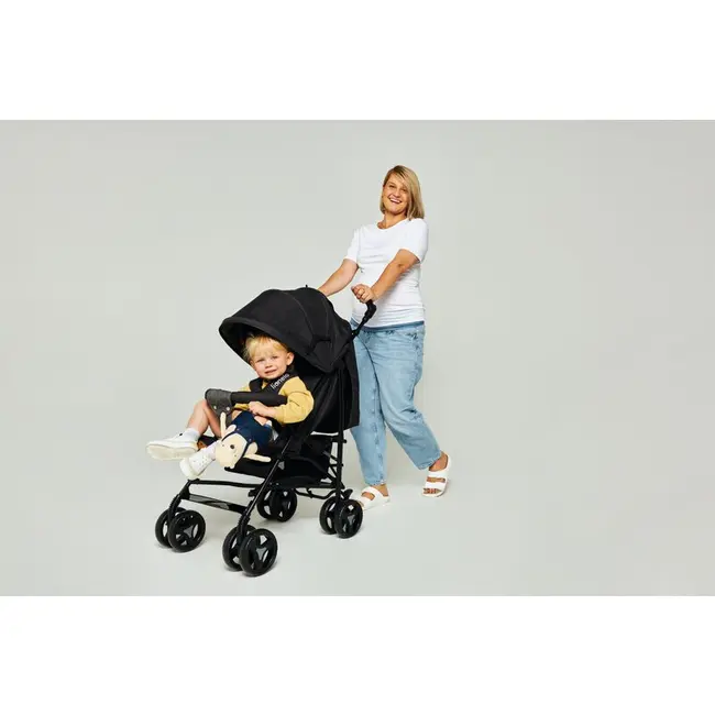 Carucior sport compact, Lionelo, Irma, Spatar reglabil in 4 pozitii, Suport picioare reglabil, Manere rotative, Pliere tip umbrela, 6- 36 luni, Pana la 15 kg, Conform cu EN1888-1:2018, Gri BYNLO-IRMA_GREY/DARKGREY