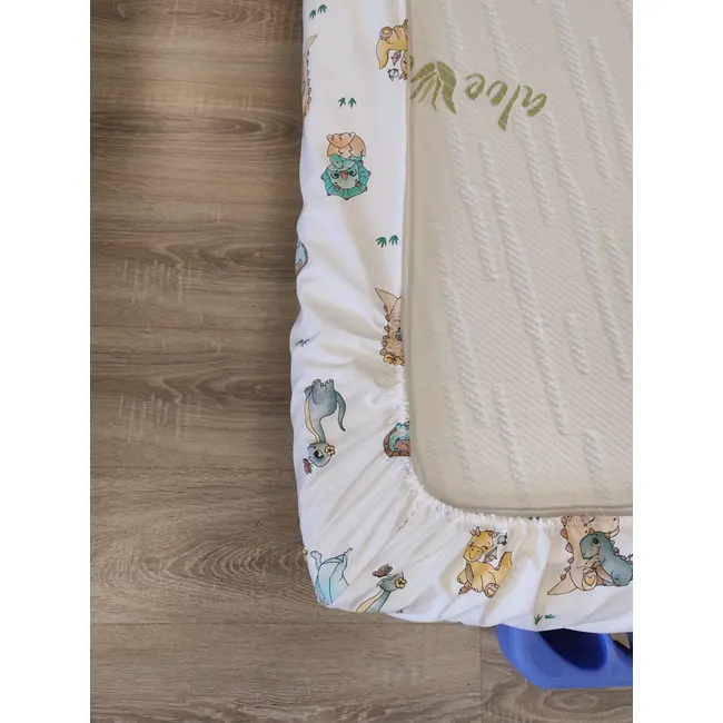 Cearsaf cu elastic din bumbac Amoras pentru patut/saltea de 170 x 90 cm - MDC17090A