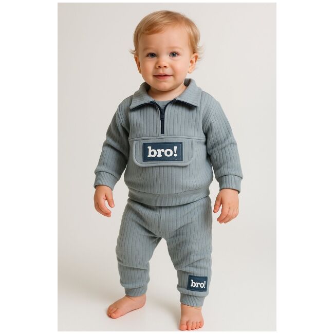 Costum din bumbac 100% pentru bebeluși - bro bbl15