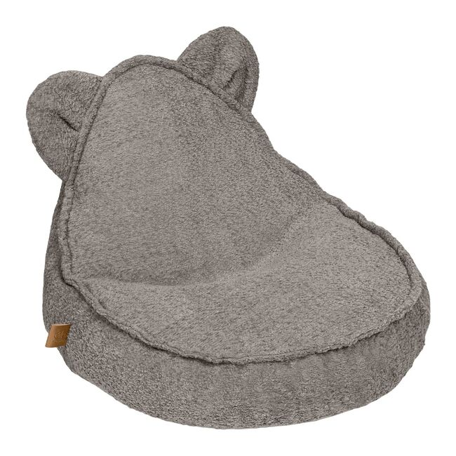 Fotoliu Tip Puf Boucle Pentru Copii Meowbaby   Teddy Sako Bag ,   Bej-maro Deschis, Material Certificat Oeko-tex Pjbboust3ie