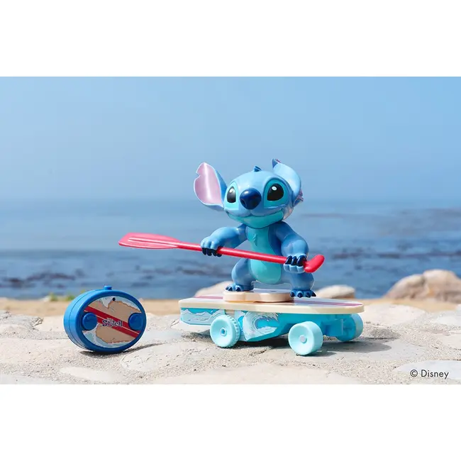 Masina Jada Toys Surfer Stitch 25 cm cu telecomanda HUBS9336064314R00
