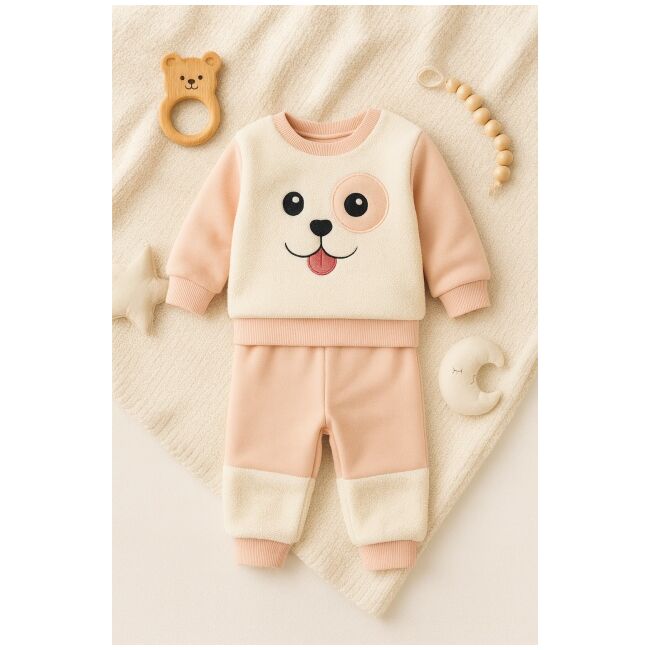 Set hanorac si pantaloni asortati fetite - pink puppy bbl5