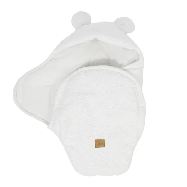 Baby Wrap With Teddy Ears - Boucle Alb ,   Confort Si Siguranta Din Primele Clipe Pjbmboot093