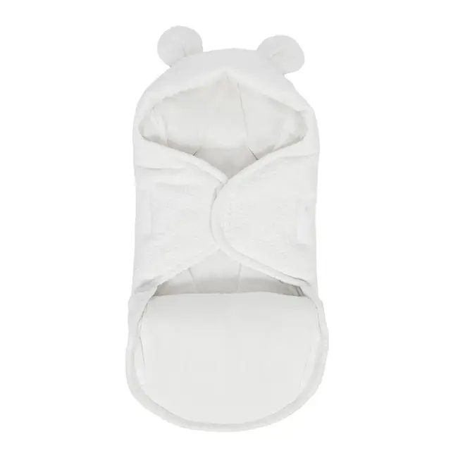 Baby Wrap With Teddy Ears - Boucle Alb ,   Confort Si Siguranta Din Primele Clipe Pjbmboot093