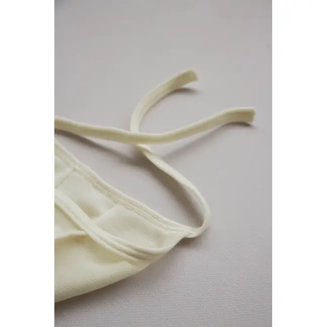 Caciula Pentru Bebelusi Din Lana Merinos ,   Crem   Boneta Naturala, Moale Si Termoreglatoare, Crem, 3-6 Luni Pjbc2008