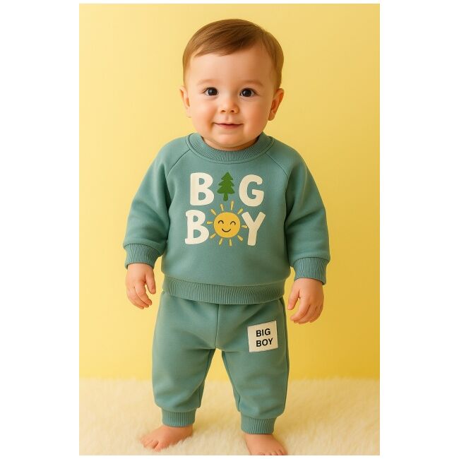 Costumas pentru baietei 2 piese - bluza big boy si pantaloni trmby925