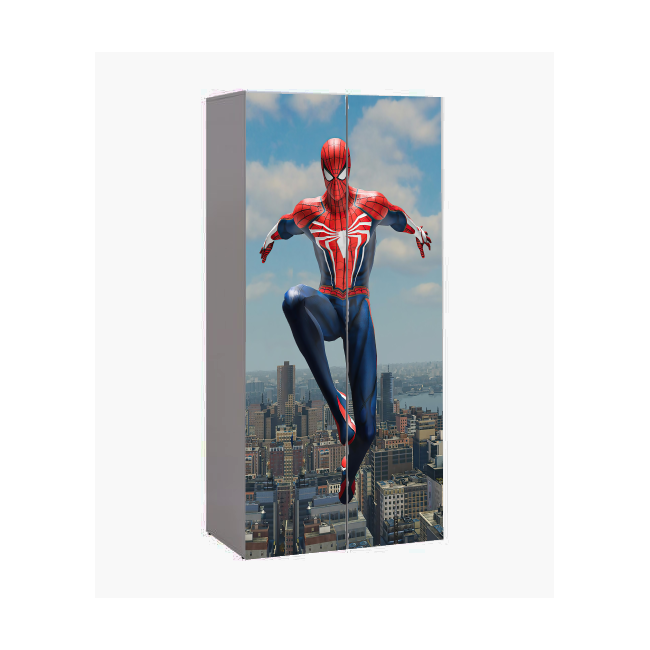 Dulap Spiderman City Doua Usi Ptv8411