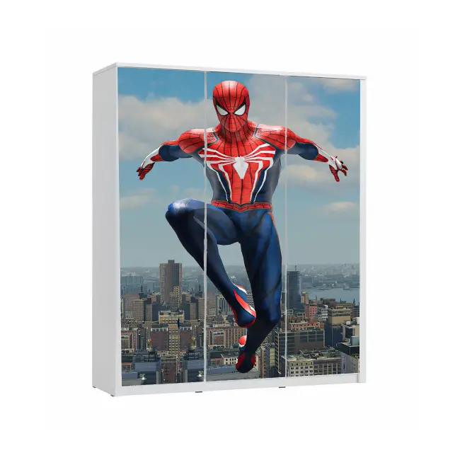 Dulap Spiderman City Trei Usi 180x120x45cm - Ptv8417