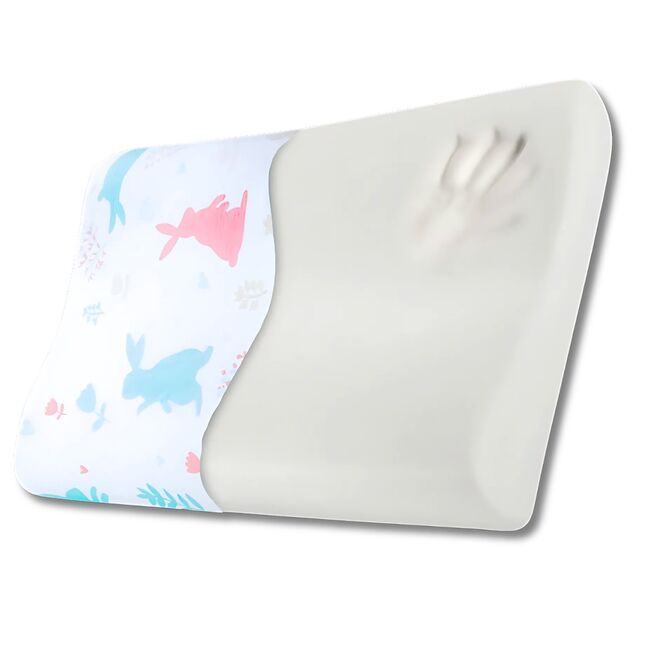 HUSA de schimb / Fata de perna - pentru Perna Copii Suporto Toddler - Model Iepurasi- Bumbac 100% SPTHPCO3