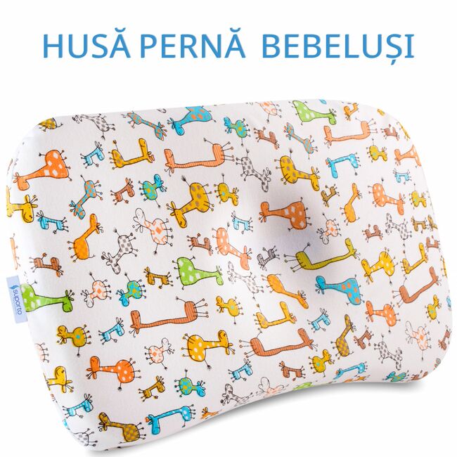HUSA de schimb / Fata de perna pentru Perna ortopedica Baby nou nascuti 8-24 luni | Multicolora cu animalute SPTHPBEA000
